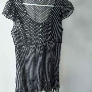 Polkadot Black and White Summer Dress